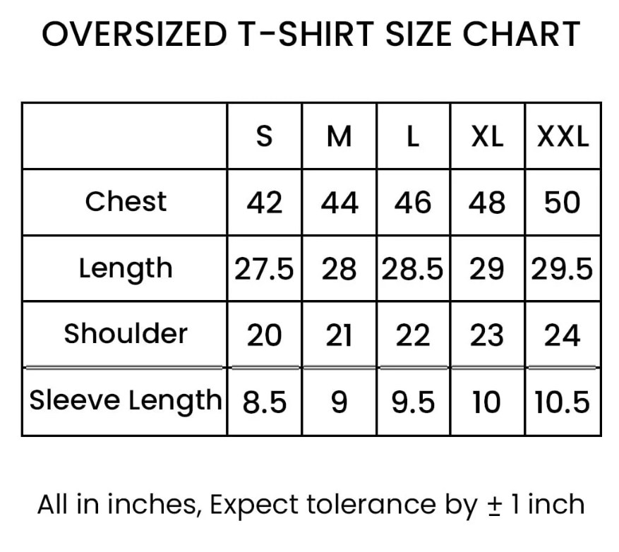 Tribal – Oversized Black T-Shirt