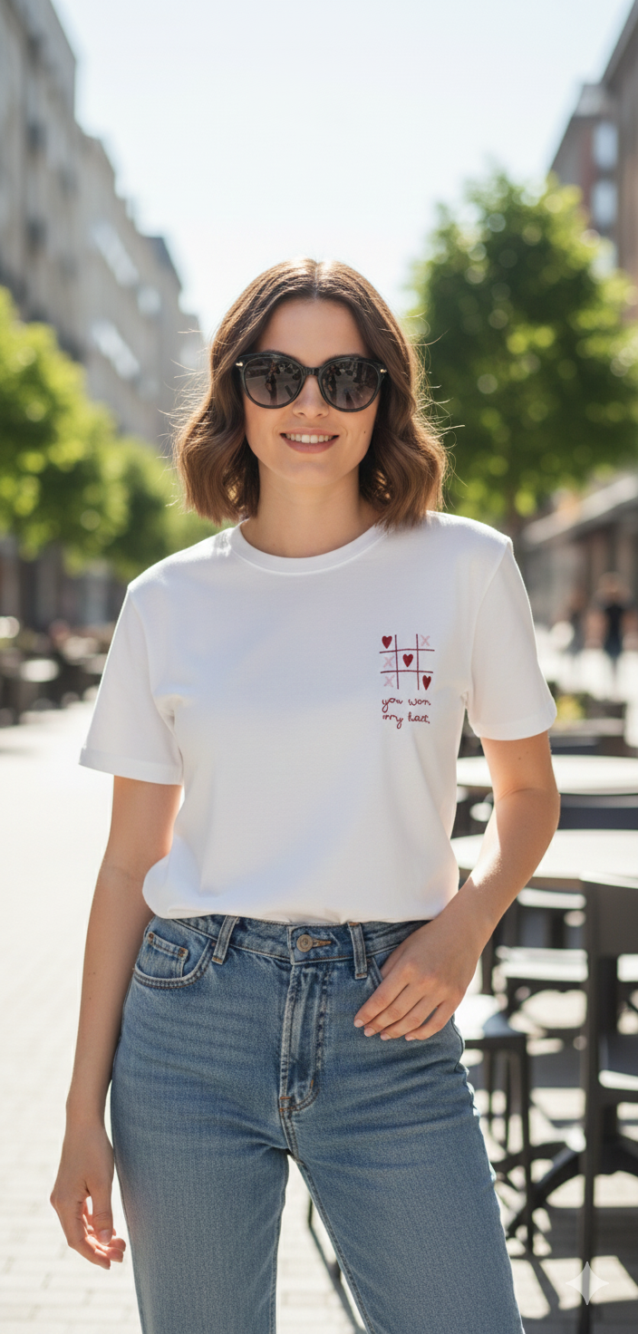 White You Won my Heart T-shirt