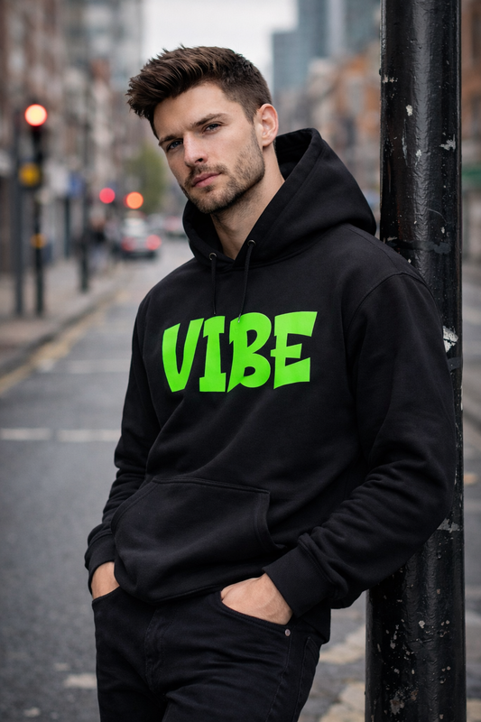 Urbane Fabulous VIBE Men Black Hoodie