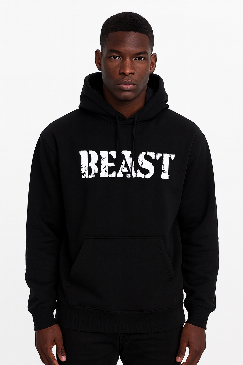 Urbane Fabulous Men Black Hoodie