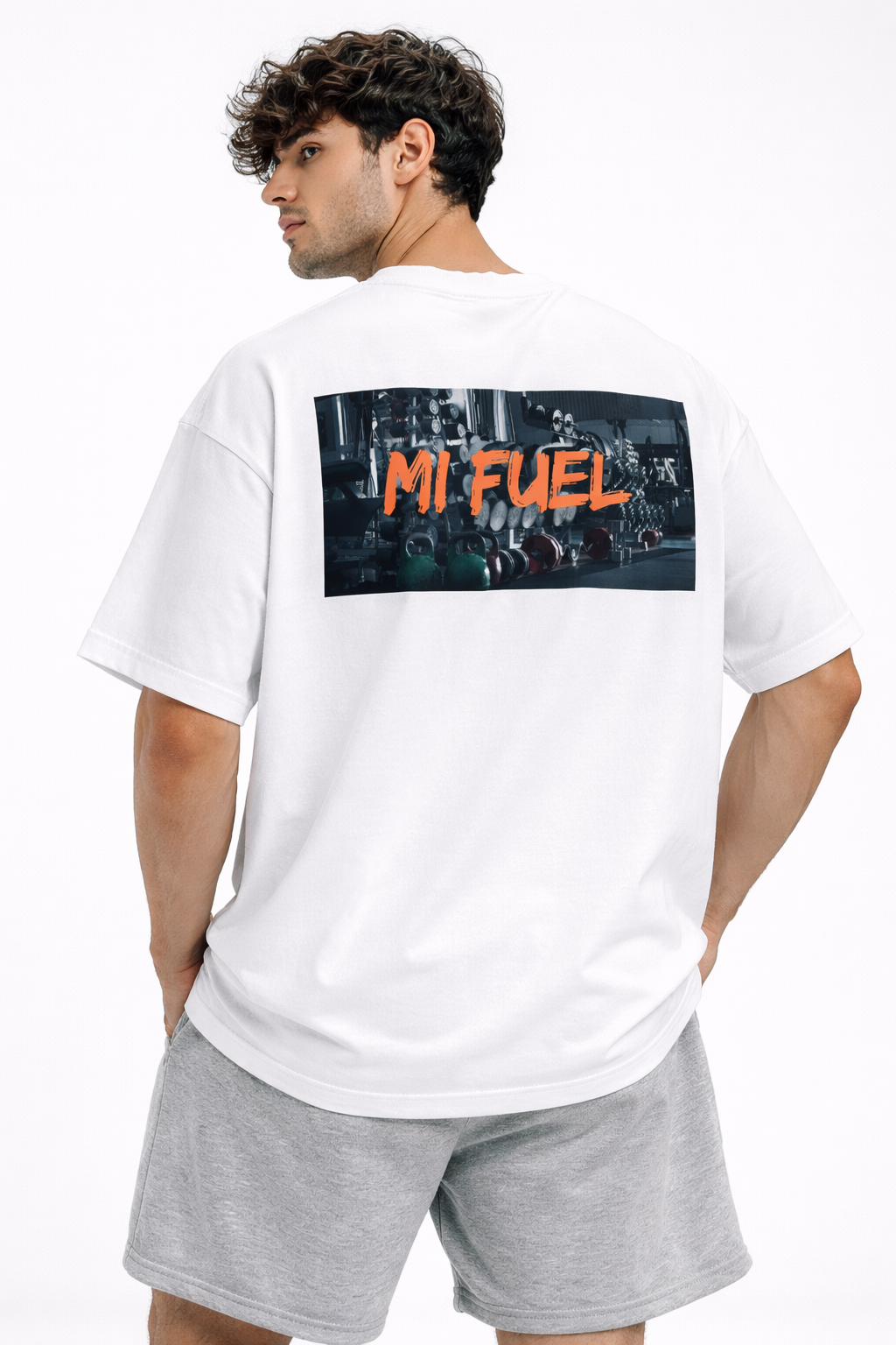 MI FUEL – Oversized White T-Shirt