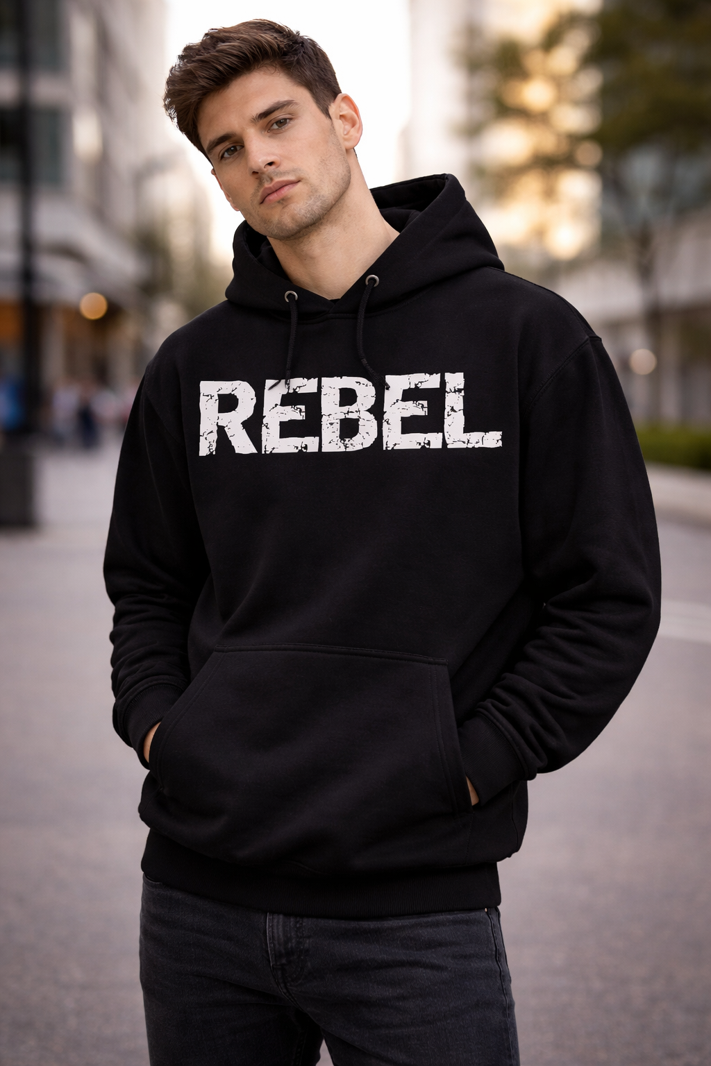 Urbane Fabulous Black REBEL Hoodie