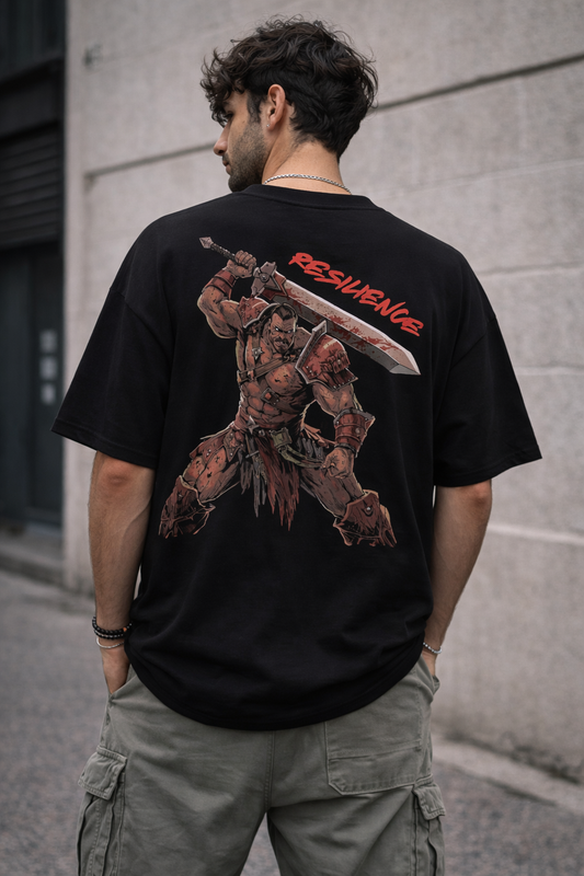 Resilience – Oversized Black T-Shirt