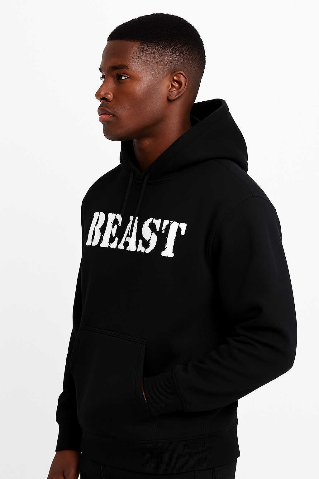 Urbane Fabulous Men Black Hoodie