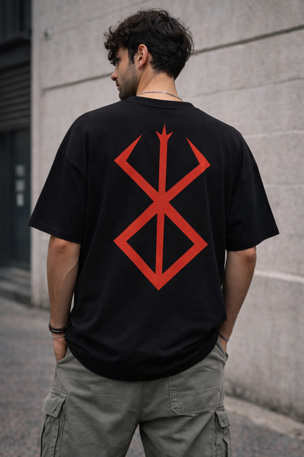 Berserk Symbol – Oversized Black T-Shirt
