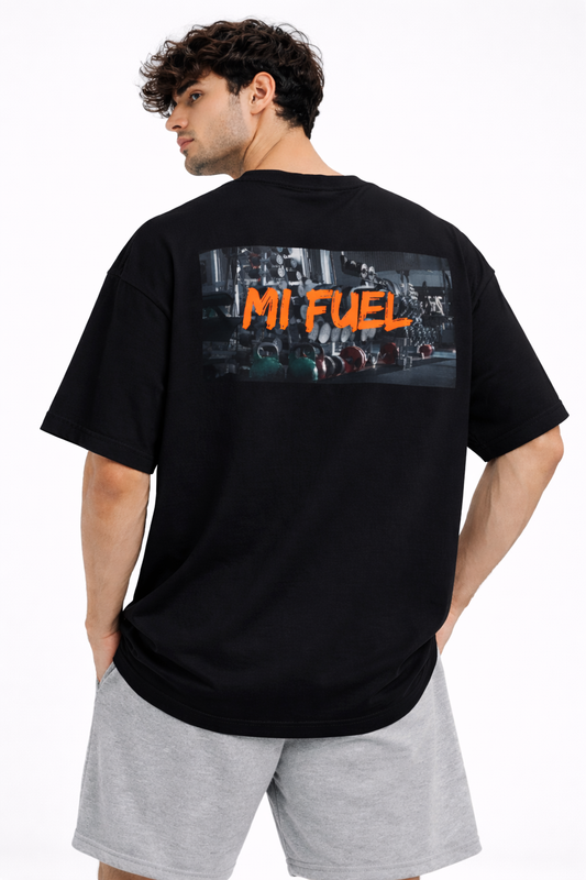 MI FUEL – Oversized Black T-Shirt