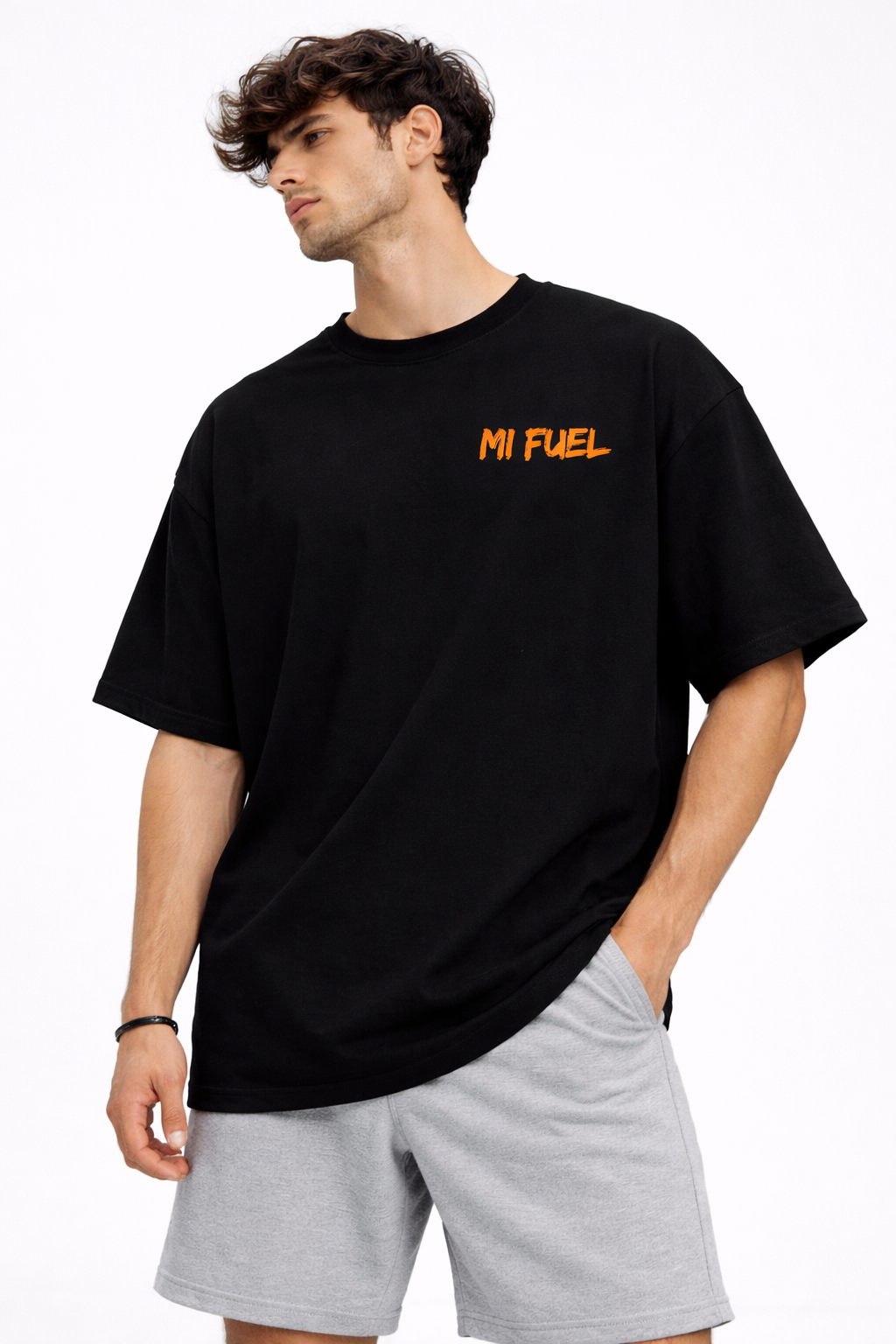MI FUEL – Oversized Black T-Shirt