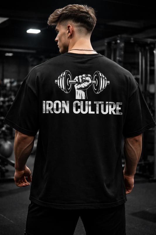 Iron Culture – Oversized Black T-Shirt