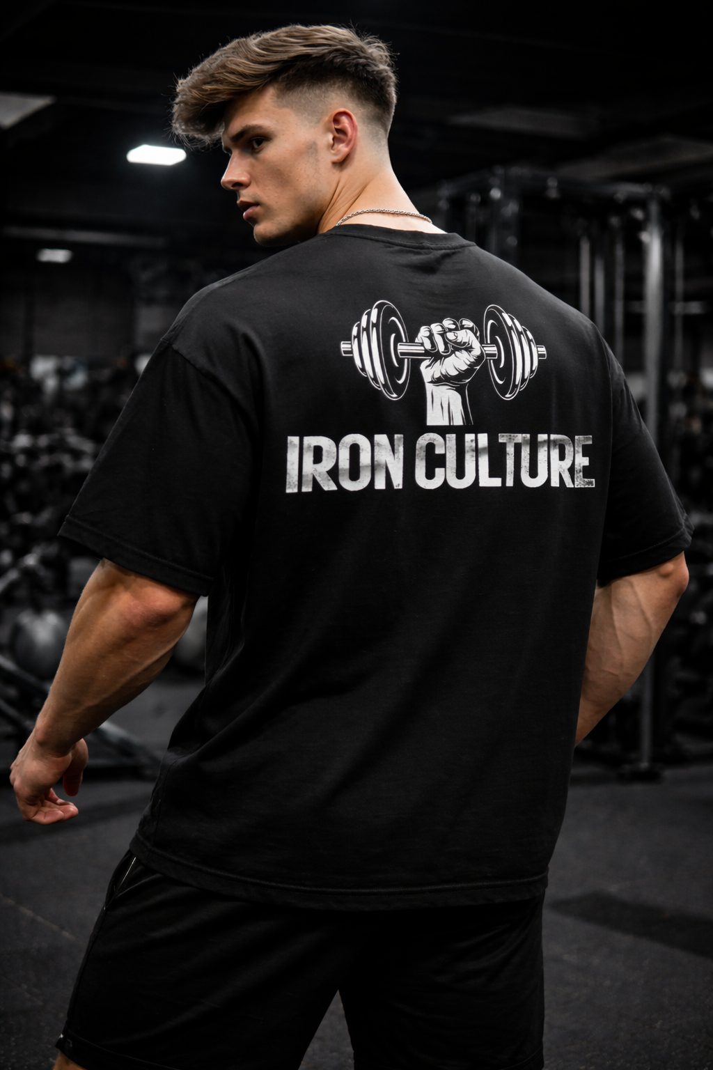 Iron Culture – Oversized Black T-Shirt
