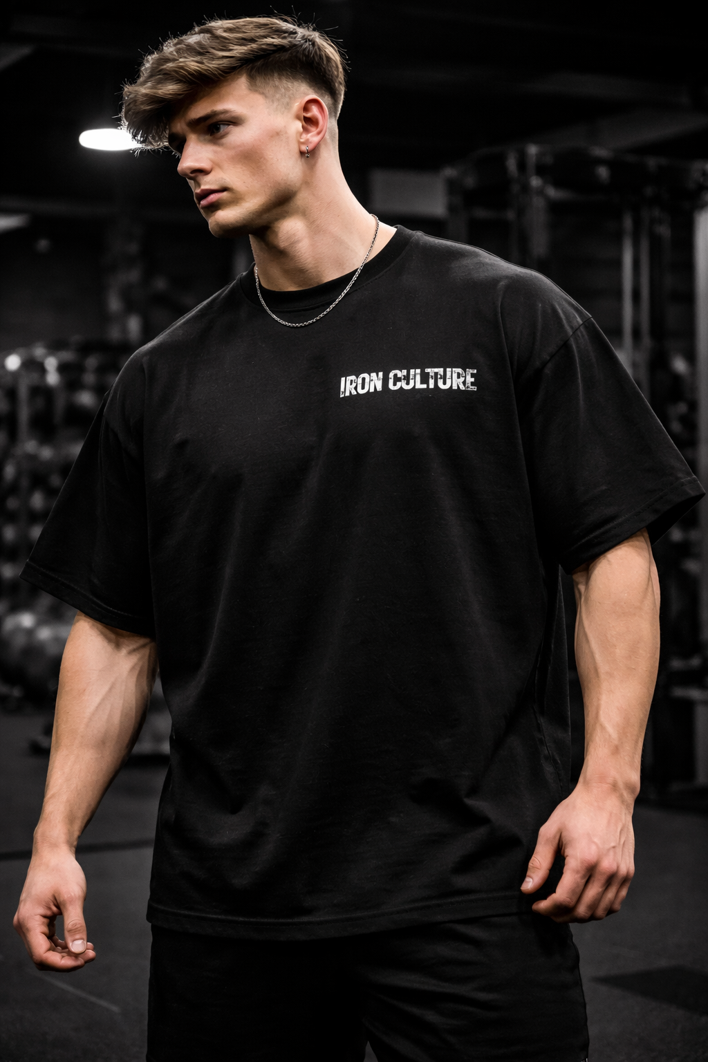 Iron Culture – Oversized Black T-Shirt
