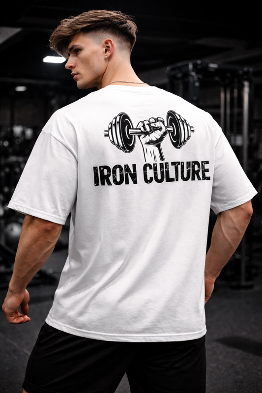 Iron Culture – Oversized White T-Shirt