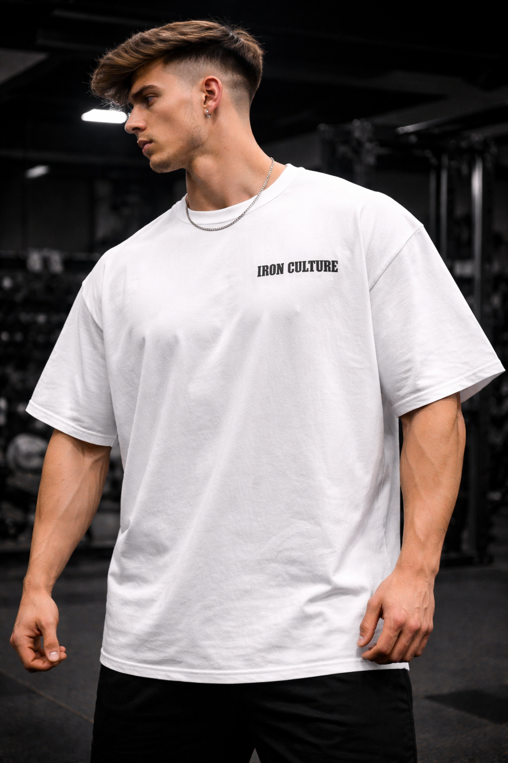 Iron Culture – Oversized White T-Shirt
