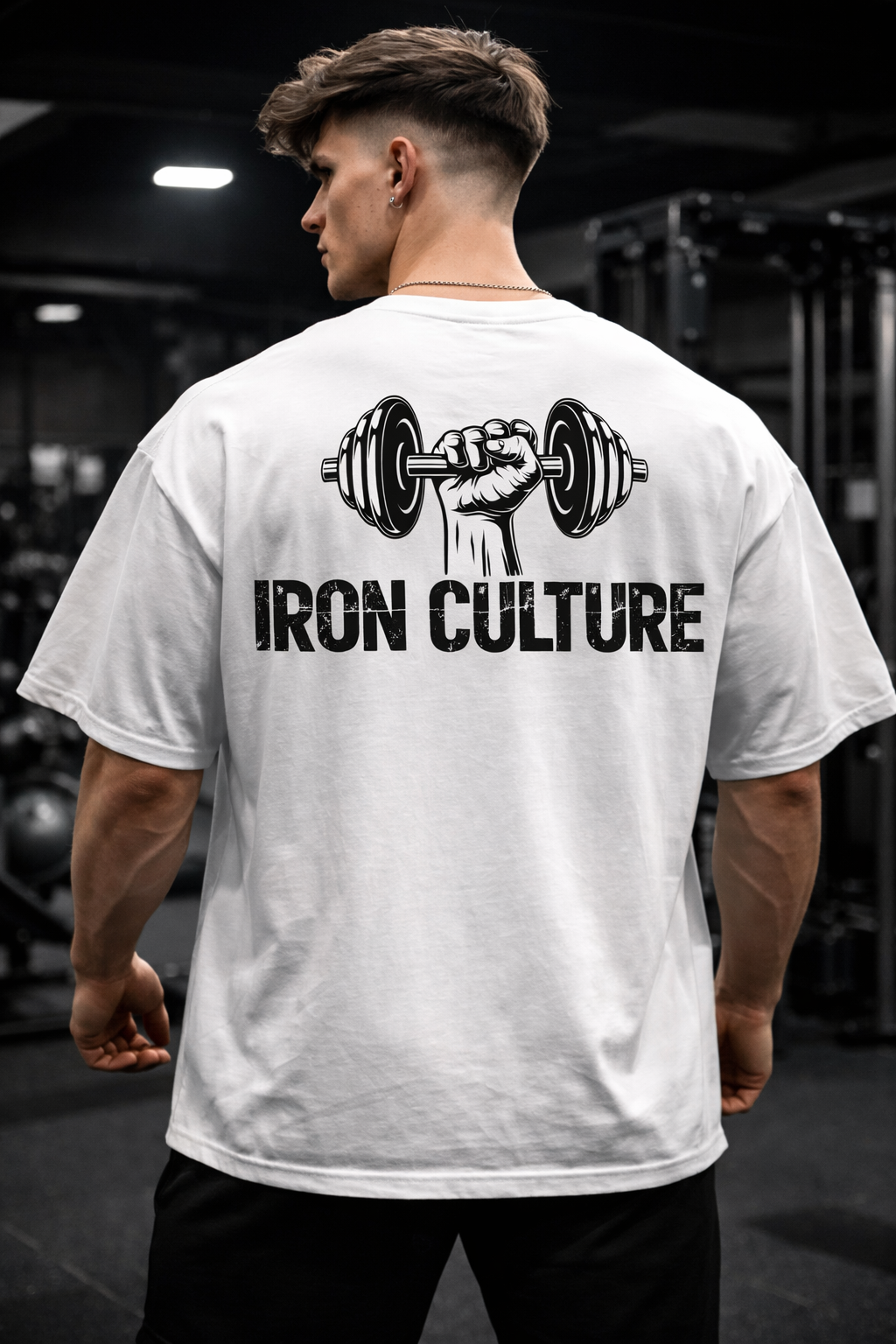 Iron Culture – Oversized White T-Shirt